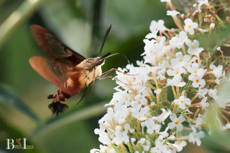 . Hummingbird clearwing moth Hemaris diffinis