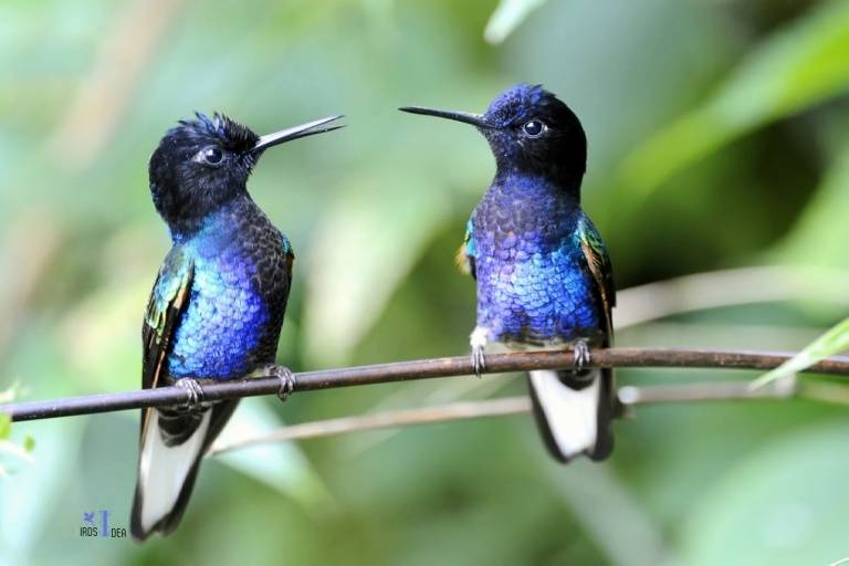 Violet and blue Hummingbirds