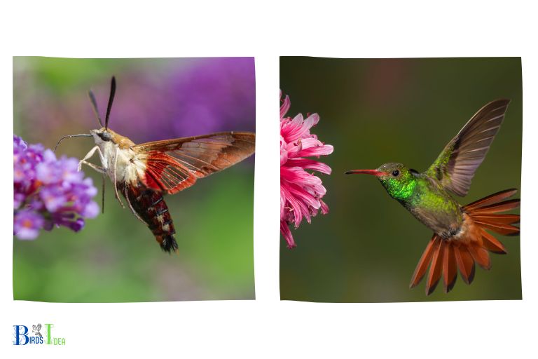 Comparing Snowberry Clearwing and Hummingbird Clearwing Moths