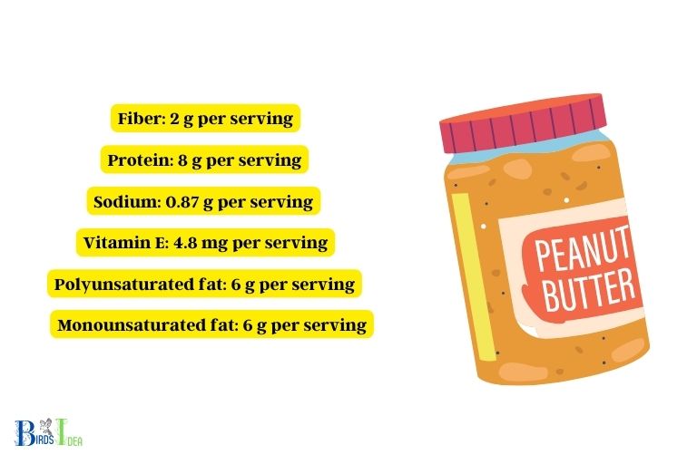 Nutritional Value of Hummingbird Peanut Butter