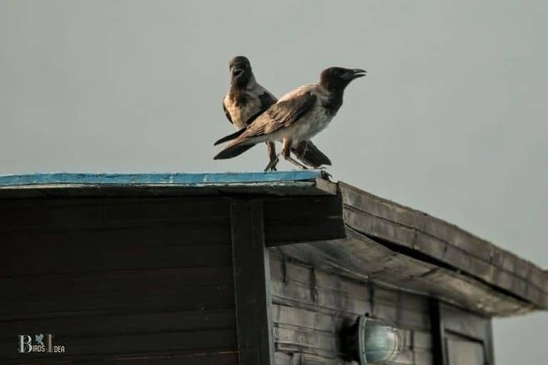 what does it mean when crows are on your roof