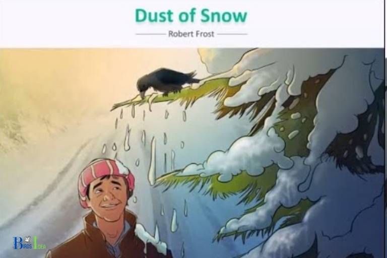 what does crow symbolize in the poem dust of snow