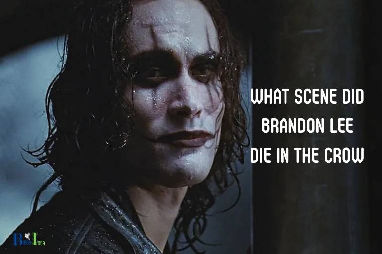 what scene did brandon lee die in the crow