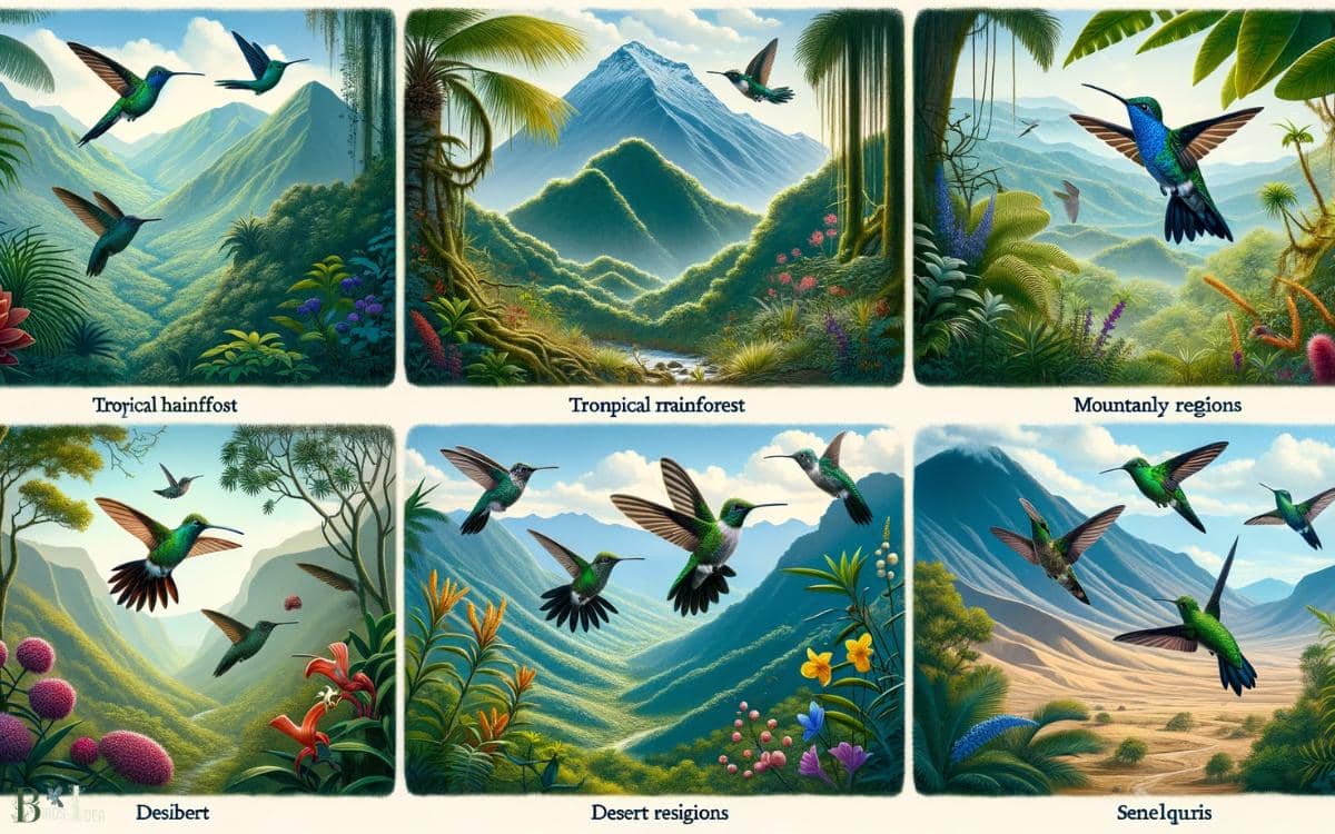 Habitats of Hummingbirds