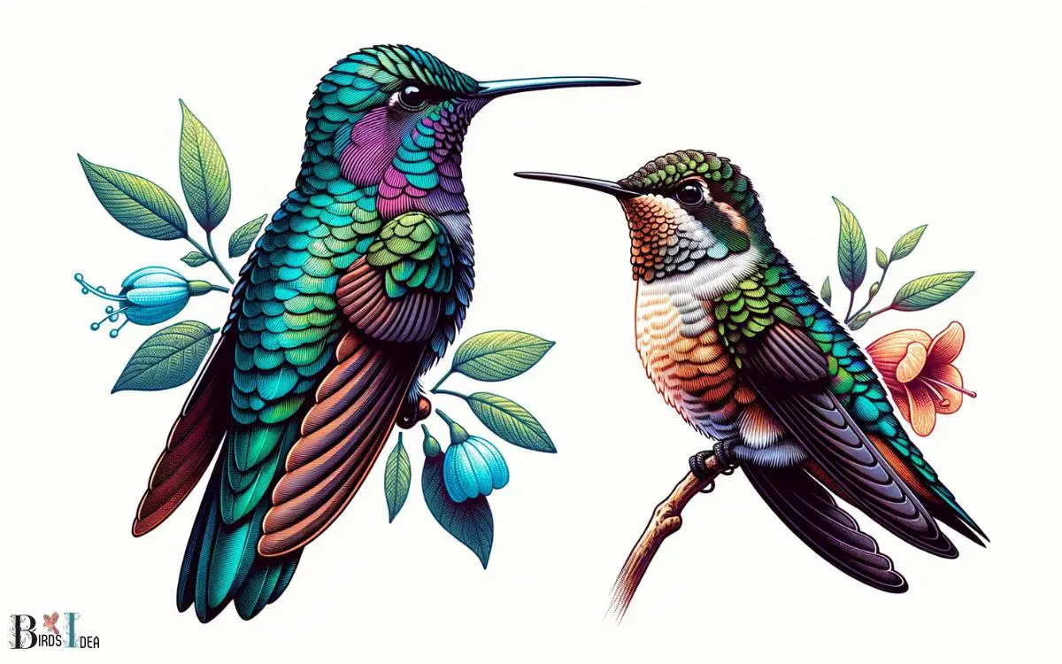What Colors Are Found on A Female Hummingbird