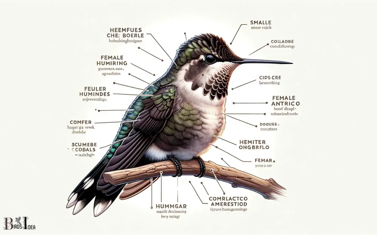 What Size Are Female Hummingbirds Compared To Males