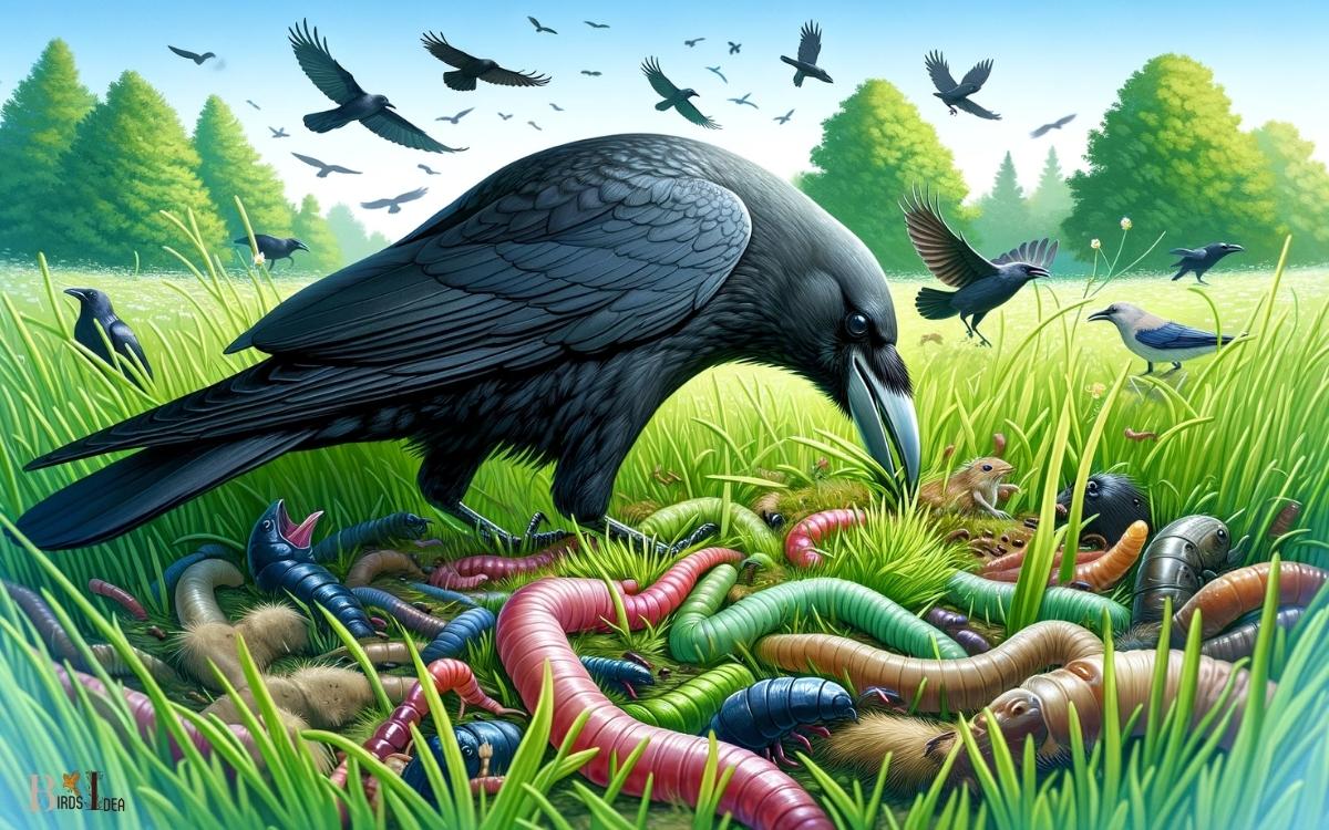 What Do Crows Eat In The Grass