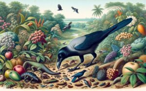 What Does Indian Crow Eat? Insects, Fruits, Seeds!