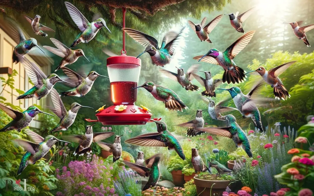 do hummingbirds fight over food