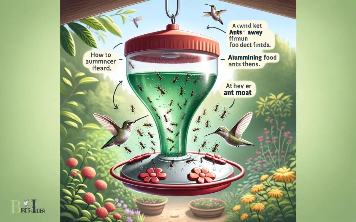 how to keep ants away from hummingbird food