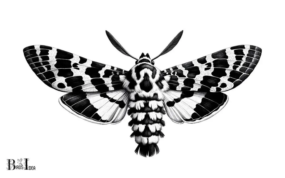 Black and White Hummingbird Moth