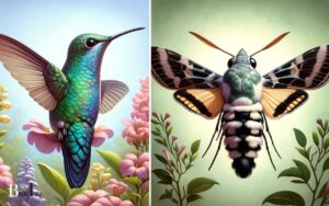 Difference Between Hummingbird and Hummingbird Moth!