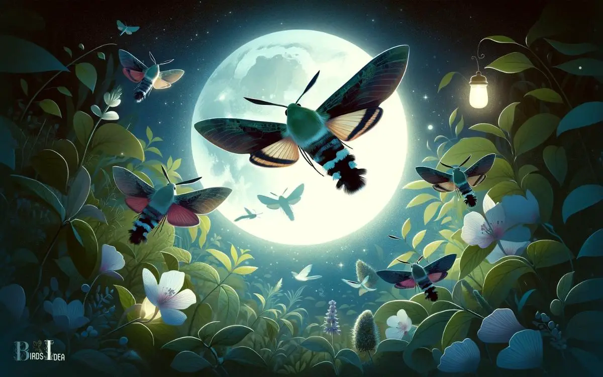 Hummingbird Moths Are Night Flying