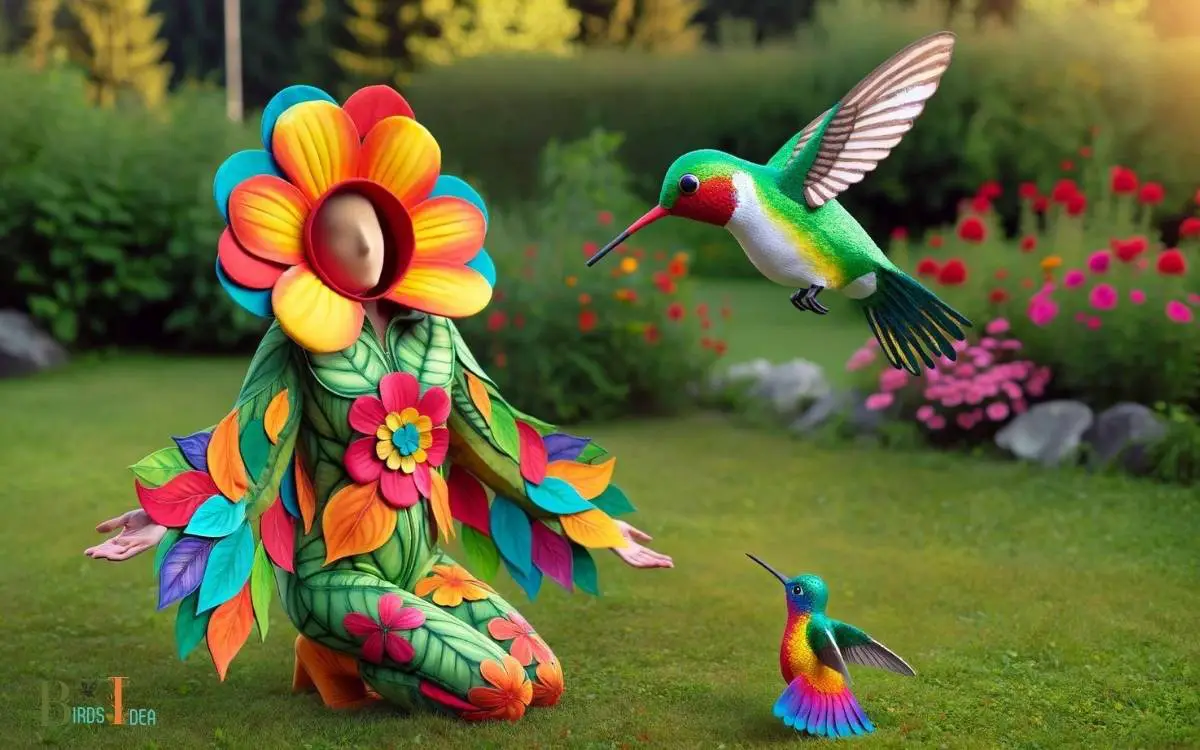 Hummingbird Outfit to Attract Hummingbirds