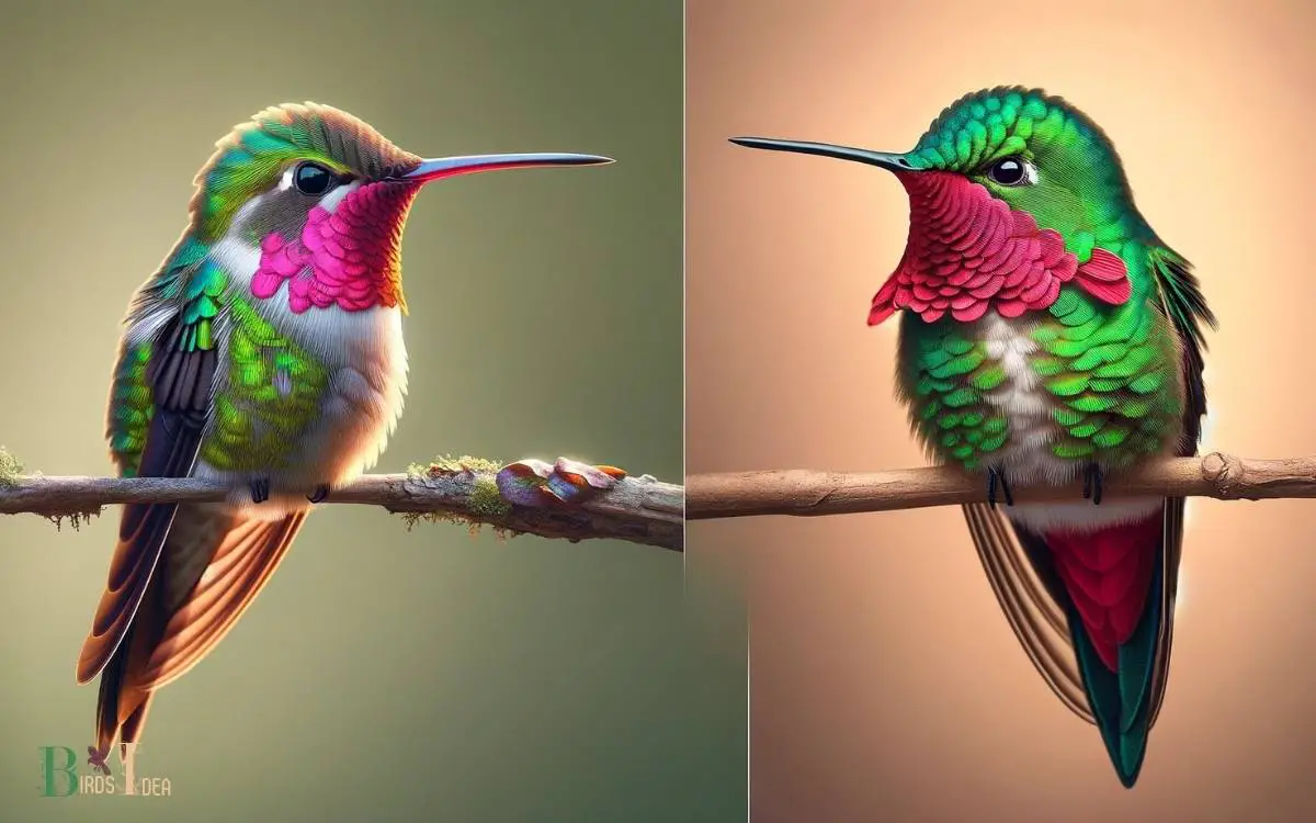 Broad Tailed Hummingbird Vs Ruby Throated Hummingbird