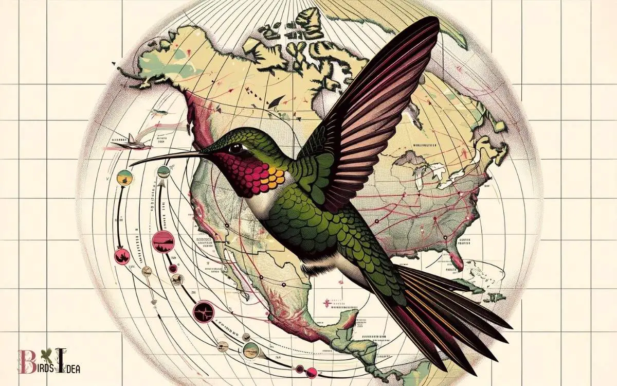 Migration of Ruby Throated Hummingbird