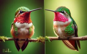 Ruby Throated Hummingbird Male Vs Female: Competition!